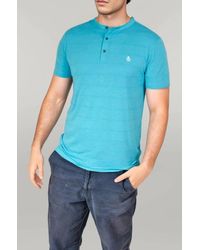 Original Penguin - Henley T-Shirt Top - Lyst