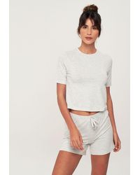 Herita - Gestreiftes Pyjama-Set Mit T-Shirt - Lyst