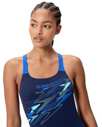 Speedo - Ladies Medley Logo One Piece Swimsuit - Lyst