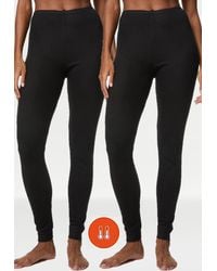 Marks & Spencer - M & S 2 Pack Thermal Pointelle Leggings - Lyst