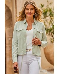 Sosandar - Sage Jacket With Pocket Detail Lyocell - Lyst