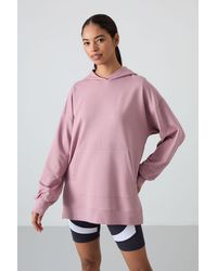 TOMMY LIFE - Oversized Printed Hooded Sweatshirt - Lyst