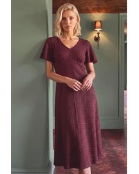 Roman - Petite V-Neck Dress - Lyst