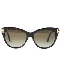 Tom Ford - Kira Ft0821 52H Dark Havana Sunglasses - Lyst
