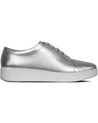 Fitflop - Rally Ladies Leather Trainers - Lyst