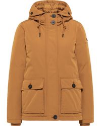 Dreimaster - Winter Anorak Acalmar Dames Kameel - Lyst