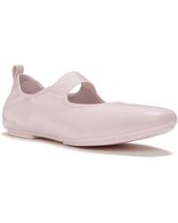 Fitflop - X Pantone Delicato Mary Jane Leather Mauve Shoes - Lyst