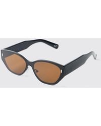 BoohooMAN - Round Chunky Sunglasses - Lyst