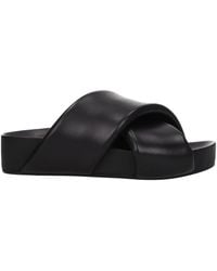 Jil Sander - Platform Cross Strap Sandals - Lyst