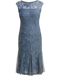 Gina Bacconi - Rosia Brocade Midi Cocktail Dress - Lyst