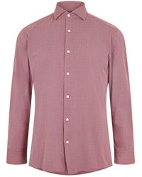 BOSS - Spread Collar Slim Fit Long Sleeve Oxford Shirt - Lyst