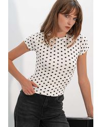 Bigdart - Polka Dot Slim-Fit Crew Neck T-Shirt - Lyst