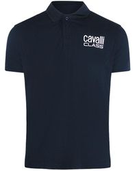 Roberto Cavalli - Bold Logo Polo Shirt Cotton - Lyst