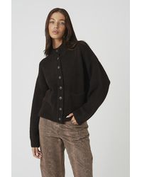 Brave Soul - Turtle Neck Knitted Bomber Style Jacket - Lyst