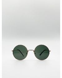 SVNX - Classic Metal Round Sunglasses With Tinted Lenses Metal (Archived) - Lyst