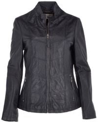 Ashwood Leather - 'Isla' Real Mandarin Collared Jacket - Lyst