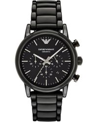 Emporio Armani - Ceramic Chronograph Watch Ar1507 - Lyst