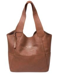 Pure Luxuries - 'Freer' Leather Tote Bag - Lyst