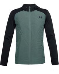 Under Armour - Sprint Hybrid Jacket Zip Up Hooded Track Top 1355118 424 - Lyst