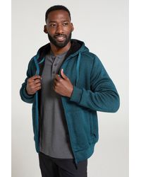 Mountain Warehouse - 'Nevis' Fur Lined Hoodie Adjustable Hood Soft Fleece Warm Cosy Jumper - Lyst