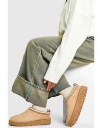 Boohoo - Embroidered Cosy Mules - Lyst