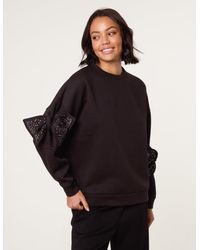 Blue Vanilla - Bow Sleeve Sweatshirt - Lyst