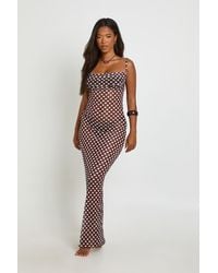 Boohoo - Beachwear Essentials Polka Dot Maxi Dress - Lyst