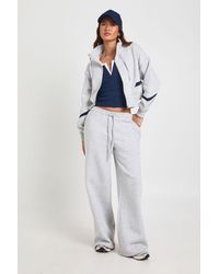 Boohoo - Funnel Neck Contrast Panel Sweatshirt Tracksuit - Lyst