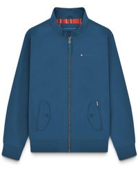 Lambretta - Jacket Harrington Zip Fasten Lightweight Dark - Lyst