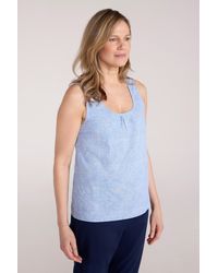Mountain Warehouse - 'Orchid' Printed Vest Lightweight Breathable 100% Cotton Ladies Tank Top Viscose - Lyst