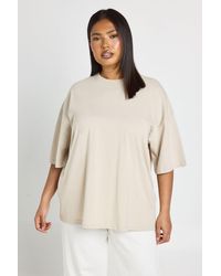 Boohoo - Plus Basic Oversized T Shirt - Lyst