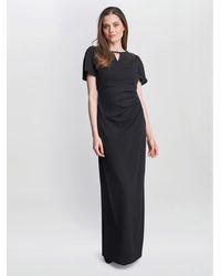 Gina Bacconi - Betsy Maxi Dress With Keyhole Neck - Lyst