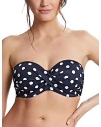 Panache - Anya Riva Spot Twist Bandeau Bikini Top - Lyst