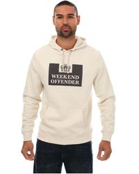 Weekend Offender - Garrison Logo Hoody In Off White - Lyst