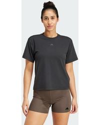 adidas - Power Back-Cutout 3-Stripes Tee - Lyst