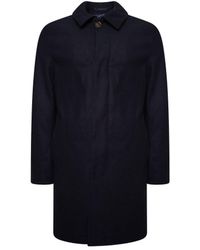 Harry Brown London - Harry London Wool Blend Overcoat - Lyst