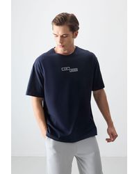 TOMMY LIFE - Oversized Cotton Printed T-Shirt - Lyst