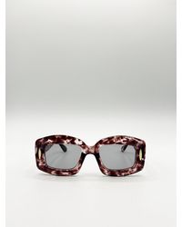 SVNX - Oversized Chunky Rectangle Sunglasses - Lyst
