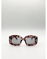 SVNX - Oversized Chunky Rectangle Sunglasses - Lyst