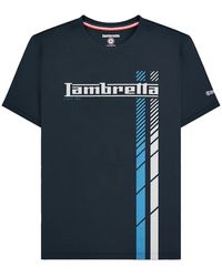 Lambretta - Ss25 Racing Stripe T-Shirt Cotton - Lyst