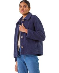 Roman - Collared Borg Fleece Jacket - Lyst