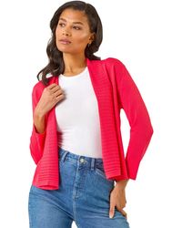 Roman - Ribbed Detail Shrug - Lyst