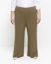 River Island - Wide Leg Trousers Plus Stitched - Lyst