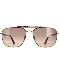 Police - Aviator Shiny Gunmetal Matte Smoke Gradient Spld43 Origins 44 - Lyst
