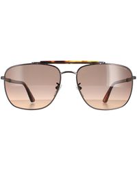 Police - Aviator Shiny Gunmetal Matte Smoke Gradient Spld43 Origins 44 - Lyst