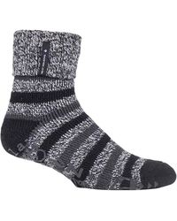 Heat Holders - Turnover Thermal Fleece Lined Bed Socks With Non Slip Grips - Lyst
