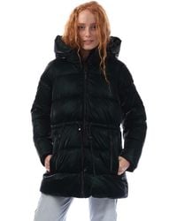 DKNY - Zip Front Drawcord Puffer Jacket - Lyst