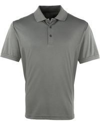 PREMIER - Coolchecker Pique Short Sleeve Polo T-Shirt (Dark) - Lyst
