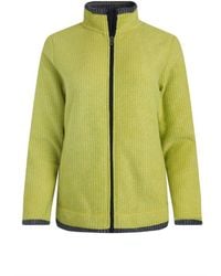 Weird Fish - Ladies Ariana Grid Eco Friendly Full Zip Fleece Jacket (Tarragon) - Lyst