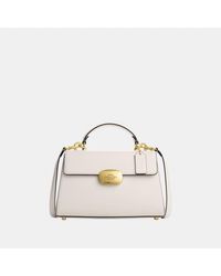COACH - Smooth Leather Eliza Top Handle Bag - Lyst